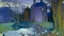 Placeholder: A light purple haunted winter keep with ice ghosts painted by Paul Gauguin