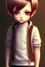 Placeholder: Shota, cute, brown hair, portrait, shy, blushing