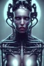 Placeholder: cyberpunk, head, women, portrai, open mouth, perfect skin, tron, cyborg , perfekt, real, dream, hr giger