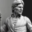 Placeholder: Greek white marble stature of harrison ford, full body, photo realistic, hight definition, 8k