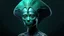 Placeholder: portrait of a young alien woman