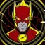 Placeholder: reverse flash animated inside a medalion but dont cut off the edges of the medalion