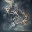 Placeholder: Create an artwork where wisps of smoke gracefully intertwine, forming organic patterns that traverse the canvas