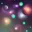 Placeholder: cosmos, metallic sky stars, sky blue light, blue light, green moons with neon rings, 8k resolution, detail