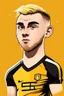 Placeholder: Jarrod Bowen English football player ,cartoon 2d