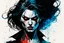 Placeholder: create a highly ethereal, darkly magical full body portrait illustration of a ragged Brujah female vampire , with highly detailed and deeply cut facial features, in the comic art style of FRANK MILLER and BILL SIENKIEWICZ, searing lines and forceful strokes, precisely drawn, boldly inked, with vibrant colors, dramatic otherworldly lighting