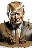 Placeholder: president donald trump covered in feces