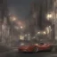 Placeholder: ferrari 488 under a street lamp in the middle of the night