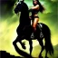 Placeholder: portrait oil on canvas, beautiful punk busty female Savage Barbarian Warrior, riding a Black Horse,green eyes, ,minimal armor,comic book cover, mystical colors,insanely detailed,realistic,intrincate detail, 16k resolution, masterpiece,Frank Frazetta,Alex Horley, Simon Bisley