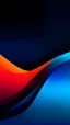 Placeholder: Abstract, minimalistic wallpaper with blue, pink and orange hues, gradient, dark, vibrant