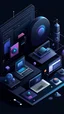 Placeholder: Generate unique and creative illustrations based on tech and objects that suits on both dark and light mode for my frontend developer portfolio
