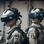 Placeholder: a dystopian military cyber school VR helmets