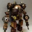 Placeholder: small steampunk mech made out of salvaged pieces