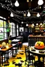 Placeholder: Halloween themed cafe