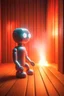 Placeholder: cute chat robot in the sauna, its such a perfect day i am glad i spent it with you, motion blur, smoke, 4k, downlight, soft light, depth of field, photorealism, trending on art station