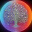 Placeholder: hedjuk,Tree of Life, crystal city crystalline in the sky, renderin, room, cosmic, opalescent, 100mm, opalescent, gemstones, crystals, object, other worldly,water, cristal rock ,bright, ice backg