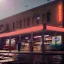 Placeholder: Ultra Realistic retro sci-fi burst Supermarket parking scene, 1960 year, blonde woman, sweet scarlet Johansson face, perfect iris, glow eyes, face makeup, tight latex coat; many panic people looking, Retro sci-fi style, soft color, highly detailed, unreal engine 5, ray tracing, RTX, lumen lighting, ultra detail, volumetric lighting, 3d, finely drawn, high definition, high resolution.