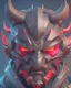 Placeholder: Best quality, masterpiece, ultra high definition,Futuristic, cyberpunk,Oni mask, Comic style