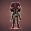 Placeholder: super cute chibi mandalorian, cinematic lighting, intricate