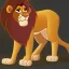 Placeholder: Lion King OC animated male lion cream light fur