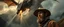 Placeholder: master oil painting by Rembrandt, close up portrait of farmer in valdres below raging dragon, light beams through volume fog sky in mountain pass, dragon cast spells of lightening