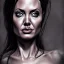 Placeholder: old Angelina Jolie full body by greg rutkowskiб close up film photo, unreal engine, octane render, trending on artstation, highly detailed, studio lighting, professional, professional ominous concept art, by artgerm and greg rutkowski, an intricate, elegant, highly detailed digital painting, concept art, smooth, sharp focus, illustration, in the style of simon stalenhag, wayne barlowe, and igor kieryluk.