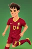 Placeholder: Philippe Coutinho Brazilian soccer player cartoon 2d