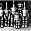 Placeholder: Old photo of robots and Creepy people