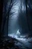 Placeholder: White ghost, Night, forest, snow, blizzard
