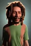 Placeholder: Bob Marley singing and smoking joint