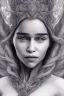 Placeholder: A Perfect portrait of Emilia Clarke face, wearing viking, intricate, highly detailed face, highly realistic, fog, fire, particles,full body, midjourney style, 8k, photorealistic, cinematic lighting, dramatic, atmosphereric, magic , fantasy , smoke , dark and purple makeup ,