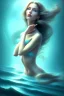 Placeholder: lady muse with long hair top in the ocean