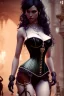 Placeholder: milf, black hair, corset, desert, 8k resolution, high-quality, fine-detail, intricate, fantasy art, detailed matte, volumetric lighting, illustration, 3D