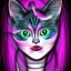 Placeholder: catgirl, trippy eyes,