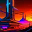 Placeholder: cyberpunk retro futuristic for comics from far awaw