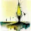 Placeholder: surreal color ink illustration, Style by Gabriel Pacheco and VS Gaitonde and Stephen Gammell, abstract art, a metaphorical representation of the ephemeral triangular relationship of love rivalries, gestalt lunatic grass shine, warm colors, sinister, surreal masterpiece, dynamic diagonal layout composition, juxtaposition of the uncanny and the banal, sharp focus, weirdcore, never-before-seen