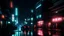 Placeholder: noir cyberpunk city neon, photo, night