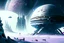 Placeholder: Modern Colony, Alien Planet, Winter, Cold, Blizzard, Distant Planet, Spaceship,