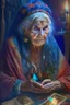 Placeholder: A wicked 76 year old gypsy woman doing a tarot reading