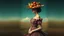 Placeholder: there is a woman in a dress and a hat with fruit on her head, inspired by Arik Brauer, surrealistic digital artwork, inspired by andrey ryabovichev, abstract surrealism, beautiful digital artwork, inspired by Ignacy Witkiewicz, inspired by Darek Zabrocki, stunning digital art, surreal digital art, gorgeous digital art