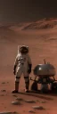 Placeholder: an astronaut in Mars, highly detailed