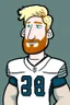 Placeholder: Tim Ream American football player cartoon 2d