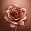 Placeholder: Create small pink rose and brown background