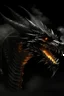 Placeholder: Large black dragon breathing fire