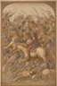 Placeholder: Picture of an Islamic battle with swords and horses