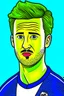 Placeholder: Harry Kane English football player cartoon 2d