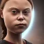 Placeholder:  Greta Thunberg Mystery iconic mask, dramatique, art background, dramatic lighting, volumetric lighting, hyperrealisme, 8k, high quality, lot of details, fit within portrait