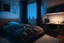 Placeholder: A youthful room with a PC and a bed 190 cm, 90 cm wide, and RGP side lighting model 2024