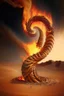 Placeholder: Spiraling column of fire chasing Isrealites across the desert