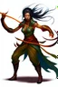 Placeholder: female Shadar-Kai wielding a Whip a whip made out of black thorns